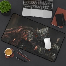 Dark Souls 3 (Souls Of Cinder) Knight Desk Mat | Dark Fantasy Gaming Mousepad picture
