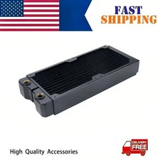 240mm Copper Radiator 12-Channel G1/4 Dual 120mm Fan PC Cooling picture