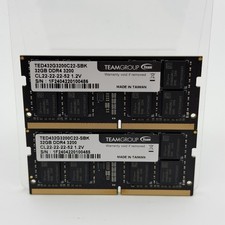 TEAMGROUP DDR4 64GB (2 x 32GB) SODIMM 3200MHz TED432G3200C22-SBK picture
