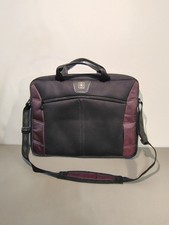 Swiss Gear Wenger SHERPA Laptop Case Bag Fits 17” Notebook Slim Design ~Plum~ picture