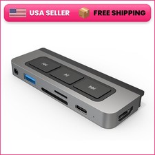 HyperDrive 6-in-1 USB-C Media Hub iPad Pro Air 4K HDMI 60W SD Media Keys HD449WM picture