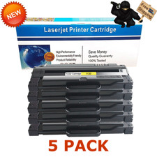 5 PK Black Toner Cartridge 330-9523 7H53W for Dell 1130 1133 1135 1135n Printer picture