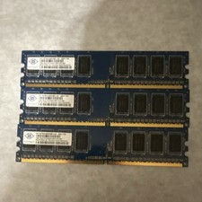 NANYA, DDR2 SDRAM DIMM, MEMORY CARD, NT1GT64U88D0BY-3C, 1GB, 1RX8 PC2-5300U picture