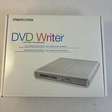 MEMOREX CD/DVD Writer  - Slim External DVD 8x CDR 24x USB Powered Open Box picture