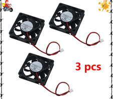 3-Pack 60x60x15mm 6015 12V Brushless DC Cooling Fan 2-Pin for 3D Printer DIY picture