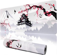 Cherry Blossom Mouse Pad Gaming Mouse Pad 31.5 X 11.8 Inch Japanese Pink Saku... picture