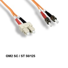 10PCS Kentek 5m OM2 SC to ST Multi-Mode Fiber Optic Cable 50/125 Duplex ATM picture
