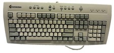 Vintage UNTESTED Gateway 2000 PS/2 Wired Keyboard Clicky Keys picture