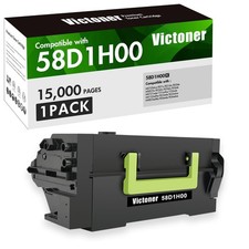 ** NEW Lexmark Toner | 58D1H00 / 58D1000 | Black | High Yield | Compatible |1-Pk picture