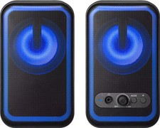 Insignia 2.0 Bluetooth Computer Speakers RGB Lighting 6.8W Black NS-CSB2B6 picture