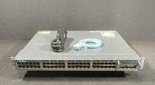 Cisco WS-C3750X-48T-S 48 Port Gigabit Switch w/C3KX-NM-10G Module picture