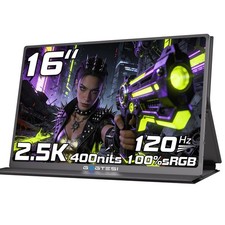 Gogtesi Portable Gaming Monitor, 16-inch, 120Hz, 100% sRGB, 2.5K QHD, 400 Nits picture