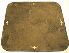 Leather Mouse Pad. Floral Unique Made in USA picture