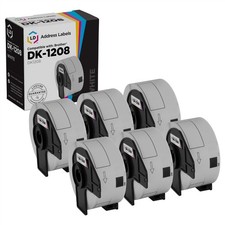 LD Compatible Brother DK-1208 6 Rolls of Address Labels / 1.4 in x 3.5 in picture