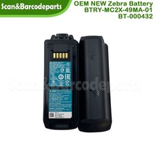 Lot of 2 OEM New ZEBRA MC22 MC27 Battery P/N:BTRY-MC2X-49MA-01 BT-000432 4900mAh picture