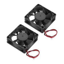 2 x DC12V Brushless Cooling Fan DC12V 0.24A 70x70x25mm 2Pin High Speed Quiet picture