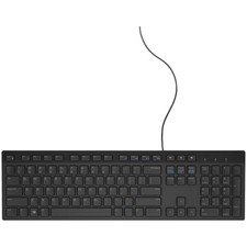 Dell KB216 USB Wired Keyboard Black Full Size Chiclet Multimedia KB216-BK-US picture