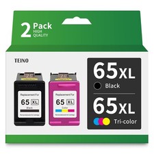 TEINO Remanufactured Ink Cartridge Replacement for HP 65 65XL 65 XL use with ... picture