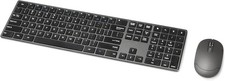 Amazon Basics HKM8983US Ultra Slim Premium Wireless Keyboard & Mouse Combo Black picture