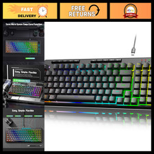 Wired RGB Gaming Keyboard, Mechanical Feel, 94 Keys, 4 Macro Keys, Anti-Ghosting picture