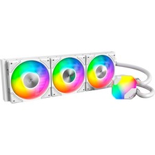 MONTECH HyperFlow ARGB 360 AIO CPU Liquid Cooler 3100RPM Water Pump White picture