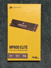 Corsair MP600 Elite Gen 4 PCle x 4 1TB SSD Black Never Used picture