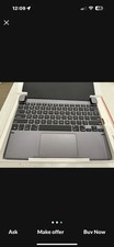 Brydge Wireless Keyboard Dock w/ Trackpad Magnetic Cover Gray English QWERTY picture