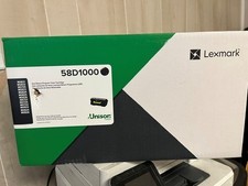 GENUINE LEXMARK 58D1000 BLACK TONER CARTRIDGE -Open box - sealed bag picture