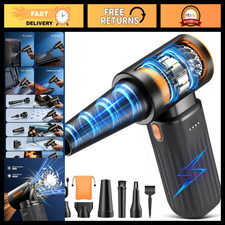 High-Speed Compressed Air Duster, Brushless Motor, 3-Speed Adjustable Cleaner picture