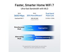 ASUS RT-BE3600 WiFi 7 AiMesh Extendable Router, 4K-QAM, MLO, AI Detection 2.5G picture