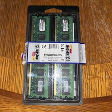 Kingston 2GB (2x1GB) PC2-3200 DDR2 400MHz Desktop RAM Kit KVR400D2N3K2/2G New picture