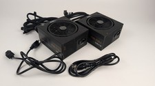 *LOT of 2* EVGA 750BQ Bronze 110-BQ-0750 80 Plus 750W Semi Modular PSU **READ** picture