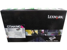 Lexmark C734A1MG Magenta Toner Cartridge 6k Genuine OEM Original picture