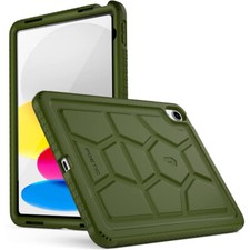Poetic Turtle Skin for iPad 10.9 2022 Case Kids Friendly Cover Military Green picture