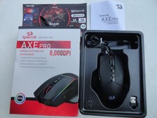REDRAGON AXE PRO M814RGB-PRO Wired 2.4 BT Wireless Gaming Mouse 8000DPI OPEN BOX picture