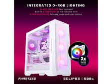 Phanteks Eclipse G500A DRGB, High Performance Mid-Tower Case, Mesh Front Panel, picture