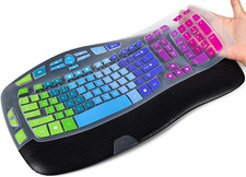 Colorful Keyboard Cover Compatible with Logitech K350 MK550 MK570 Wireless Wave picture