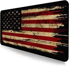 Extended Gaming Mouse Pad 35.4 x 15.7 Waterproof Non Slip American Flag picture