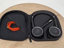 Jabra Evolve 75 HSC040W Wireless ANC Stereo Bluetooth Headset w/Case & USB Cable picture