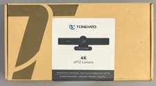 Tongveo 3-in-1 4K Webcam with Microphones and Speaker, AI Auto-Tracking, OpenBox picture