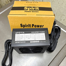 Apevia SPIRIT600W 600W ATX PC Power Supply PCIe 6+2 SATA Sleeved Black picture