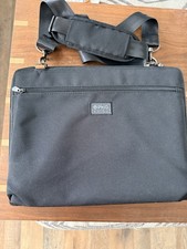 PKG Canada Black Laptop Messenger Bag Computer Briefcase Shoulder Strap 14” picture
