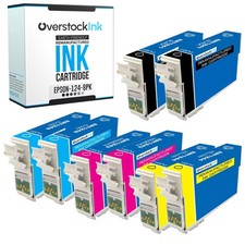 Reman Black Color Ink Cartridges for Epson 124 T124 Fits Stylus Workforce 320 picture