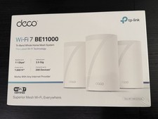 Brand New 3 Pack TP-Link Deco WIFI 7 BE11000 Tri-Band Whole Home Mesh System picture