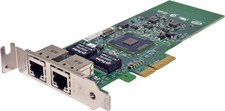 Intel 1000 ET E1G42ETBLK E43709-007 Dual Port RJ-45 GE NIC PCIe x4 LP picture
