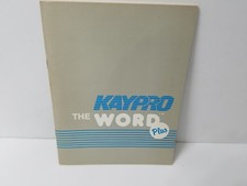 KAYPRO 10 Manual * ORIGINAL * The Word Plus Manual EUC picture