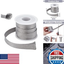 UNICRAFTALE 304 Stainless Steel Expandable Braided Cable Sleeve 4m/roll picture
