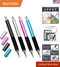 Capacitive Stylus Pen for Touch-Screen 4-Pack 2 in 1 Universal Mesh Stylus | ... picture