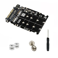New M.2 NVME SSD Key M + NGFF SATA SSD Key B to U.2 SFF-8639 Adapter Module picture