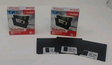 New/Sealed Genuine Imation IBM Formatted 2HD 1.44MB Diskettes (10 Pack) Add 3 OB picture
